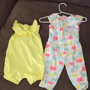 NWOT!! 3 month Carters rompers